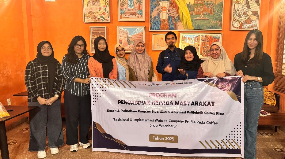 Cover Dosen PCR Kembangkan Sistem Company Profile Digital untuk UMKM Coffee Shop di Kecamatan Rumbai