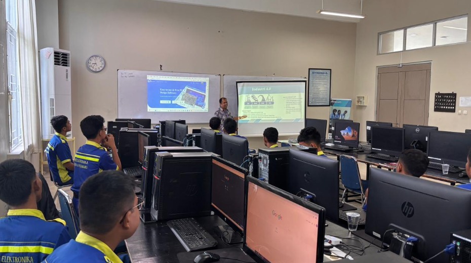 Cover PCR Gelar Workshop Desain PCB Berbasis EasyEDA untuk Guru dan Siswa SMK