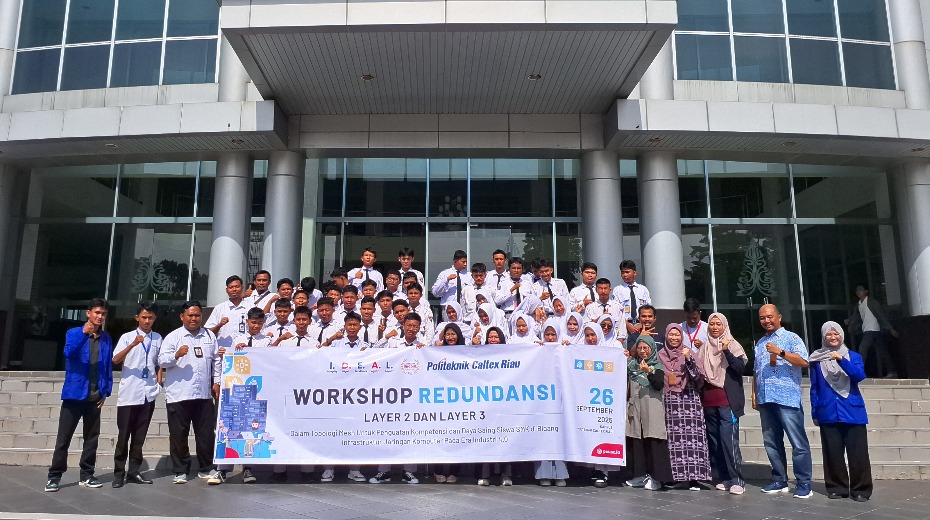 Cover PCR dan SMK Taruna Persada Dumai Gelar Workshop Redundansi Jaringan untuk Perkuat Kompetensi Siswa di Era Industri 4.0
