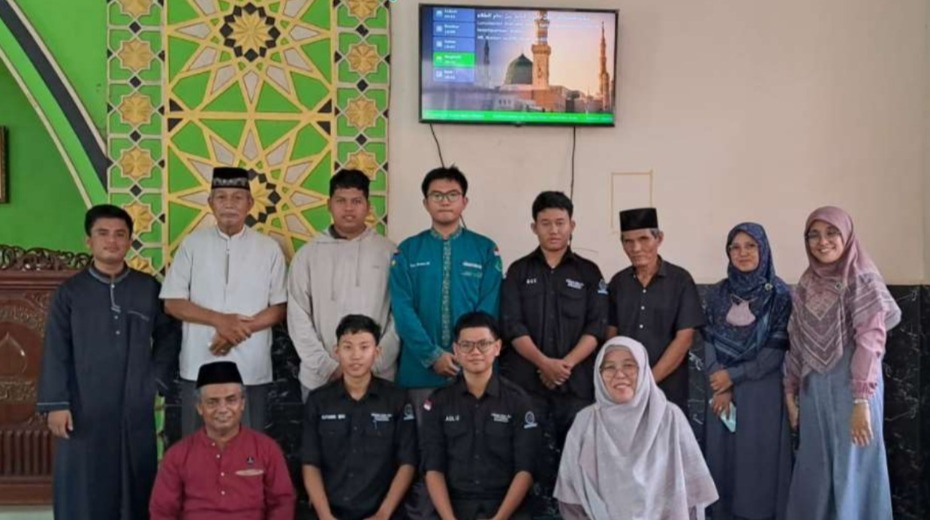 Cover PCR Terapkan Teknologi Digital Display Jadwal Salat di Masjid Baitul Maqdis Pekanbaru