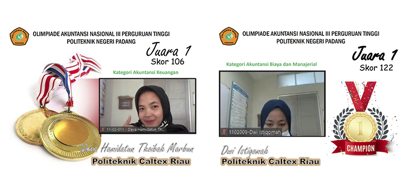 Cover Dua Mahasiswa PCR Raih Juara 1 Pada Olimpiade Akuntansi Nasional III Perguruan Tinggi di Politeknik Negeri Padang