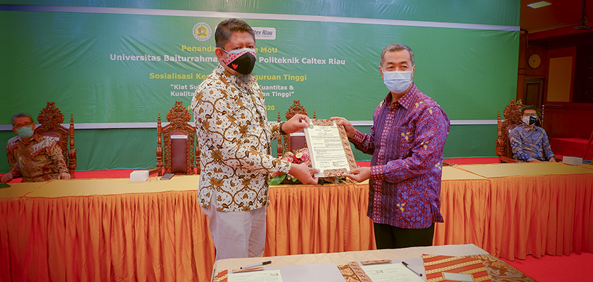 Cover Politeknik Caltex Riau Jalin Kerja Sama dengan Universitas Baiturrahmah