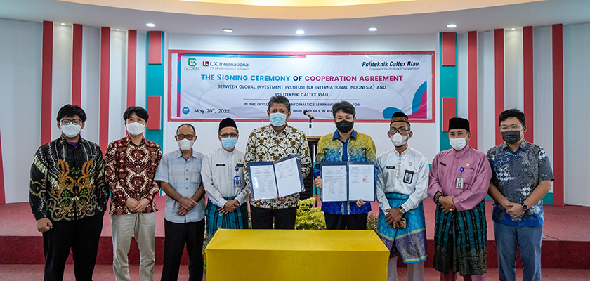 Cover Tingkatkan Pendidikan Vokasi dan SDM Riau di Bidang IT, PCR Jalin Kerjasama dengan Perusahaan Asal Korea Selatan