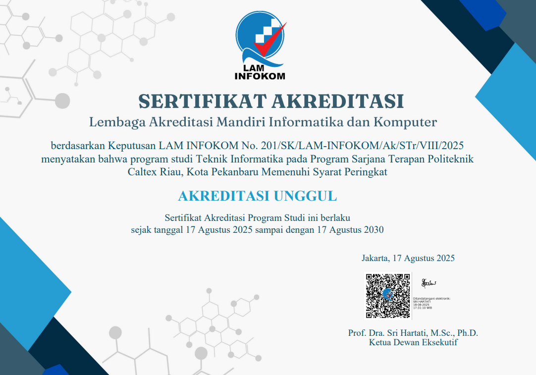 Akreditas Sarjana Terapan Teknik Informatika LAM-INFOKOM 2025
