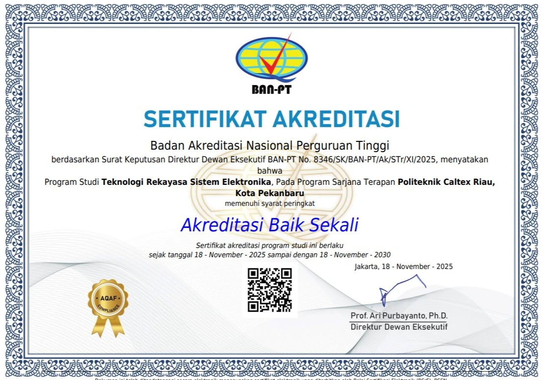 Akreditasi Sarjana Terapan Teknologi Rekayasa Sistem Elektronika BAN PT 2025